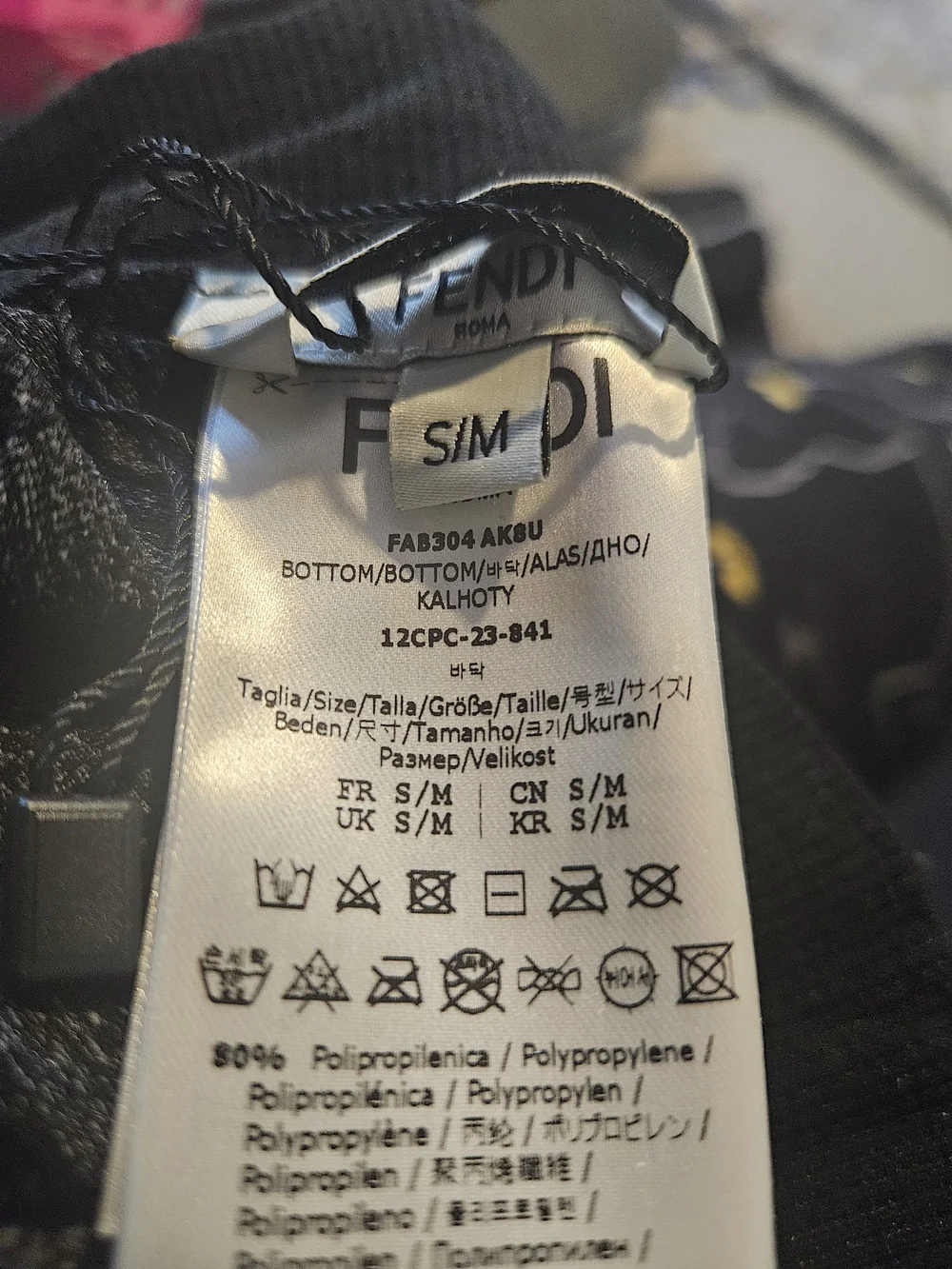 Fendi Black Leggings Sz Small Italy new W/tag +900 - Picture 8 of 10